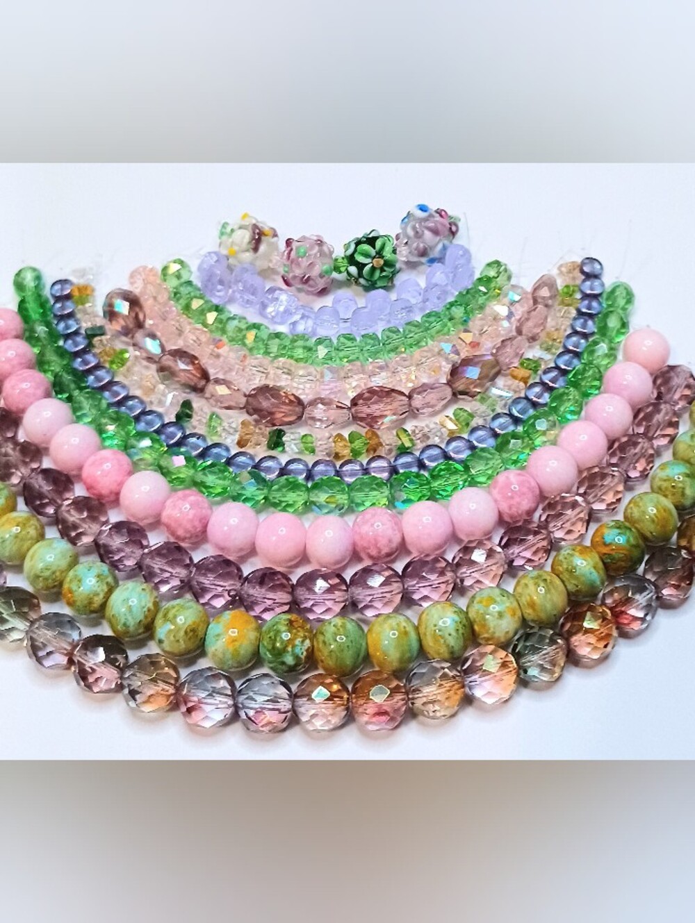 Glass Beads 12-strands jewelry making - Picture 4 of 4